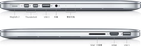 MacBook Pro (Retina, 13 英吋, 2013 年初) - 技術規格 (台灣)