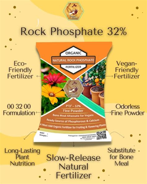 Natural Rock Phosphate Fertilizer | Substitute for Bone Meal