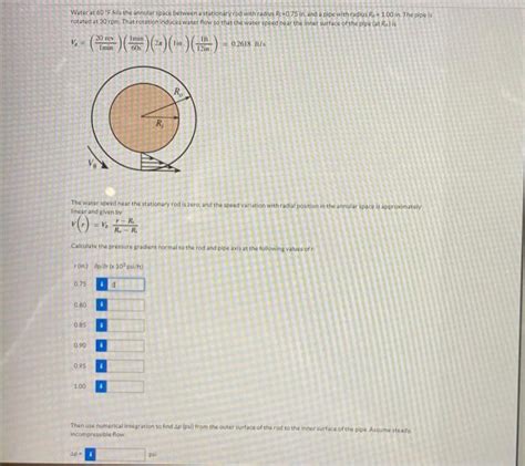 Solved Water at 60 of fill the annular space between a | Chegg.com