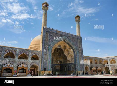 Isfahan, Iran - April 1, 2024: Jameh Mosque also known as the Atiq ...