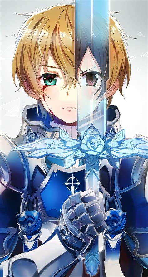 Eugeo & Kirito Blue Rose Swordman Sword Art Online Asuna, Kirito Sword, Film Anime, Art Anime ...