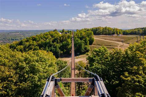 This U.S. Resort Is Now Home to the World’s Longest Timber-towered Suspension Bridge