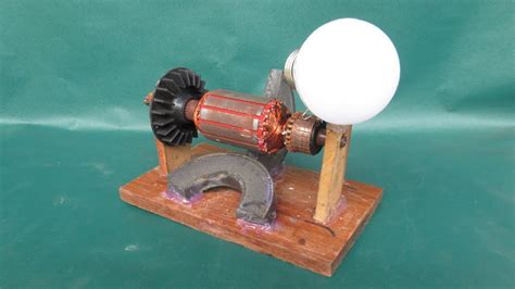 How To Make Simple Electric Motor Generator Science Project Dc Motor ...