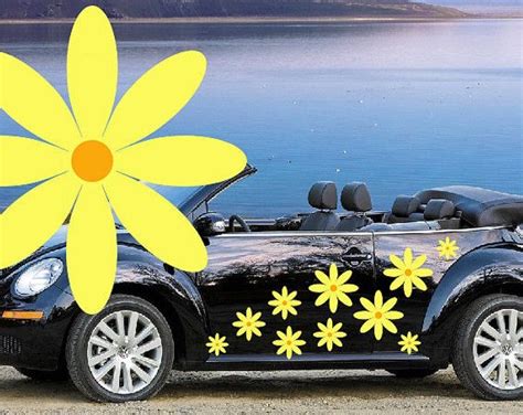 20white daisy flower car decalsstickers in three sizes | Etsy | Flower car, Daisy flower, Car ...