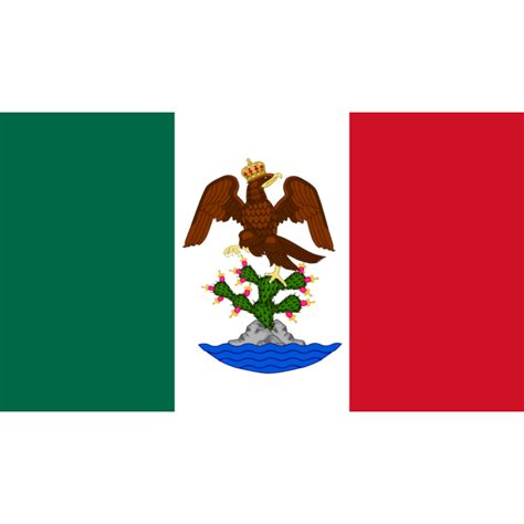 Flag: First Mexican Empire | landscape flag | 2.16m² | 23sqft | 120x180cm | 4x6ft