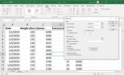 How to Run Regression Analysis in Excel