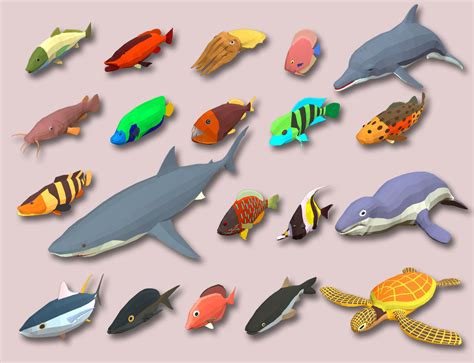 Fish cartoon games 3D - TurboSquid 1300770