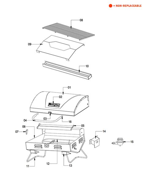 Replacement Grill Parts for Charmglow 820-0002