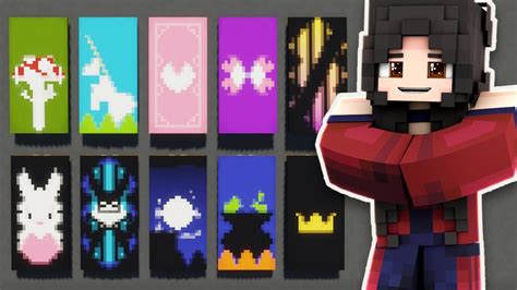 Cute Minecraft Banner Designs With Rainbows