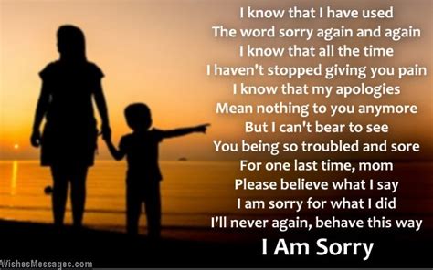 I am sorry poems for mom – WishesMessages.com