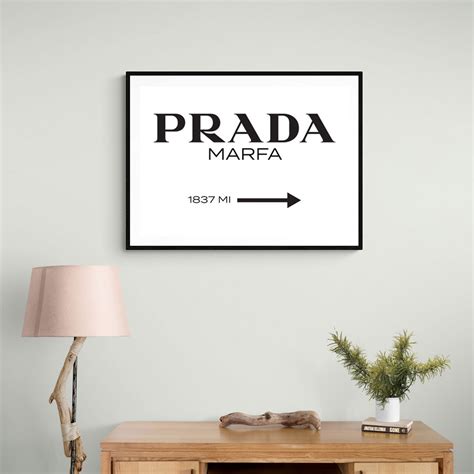 Prada Marfa Sign Wall Art