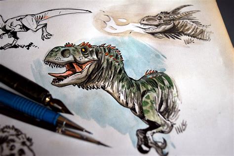 Dragons and dinos by marciolcastro on DeviantArt | Dinosaur sketch ...