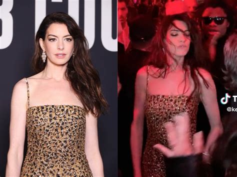 Anne Hathaway’s dance videos during Paris fashion week go viral | The Independent