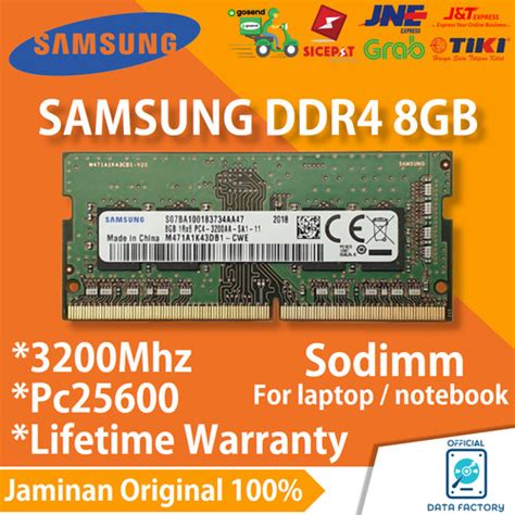 Jual RAM LAPTOP SAMSUNG DDR4 8GB 3200Mhz PC25600 SODIMM NOTEBOOK MEMORY ORI - Kota Surabaya ...