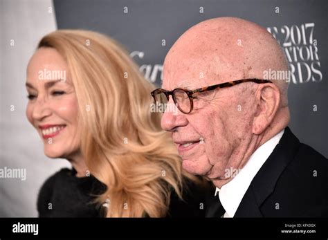 Jerry hall and rupert murdoch hi-res stock photography and images - Alamy