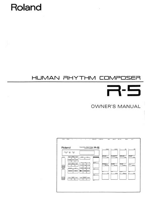 Roland R 5 Owners Manual PDF | PDF