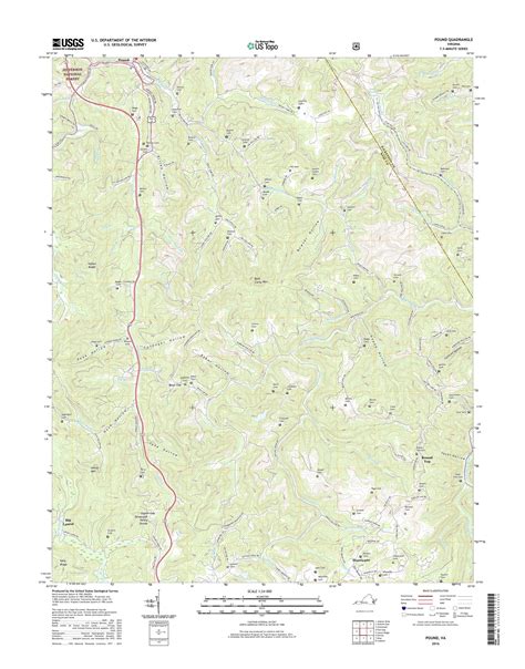 MyTopo Pound, Virginia USGS Quad Topo Map