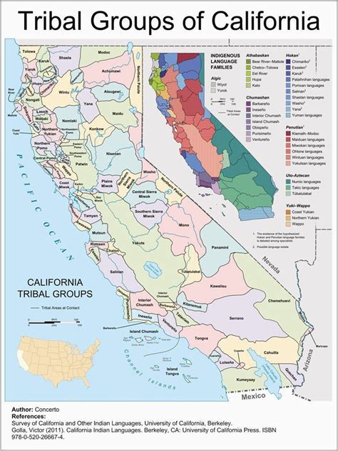 Map Of California Native American Tribes | secretmuseum