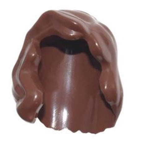 LEGO Minifigure Hair Female Mid Length - Reddish Brown