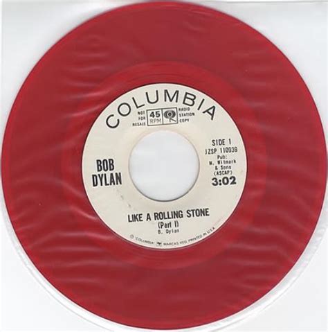 Bob Dylan Like A Rolling Stone US Promo 7" vinyl single (7 inch record ...