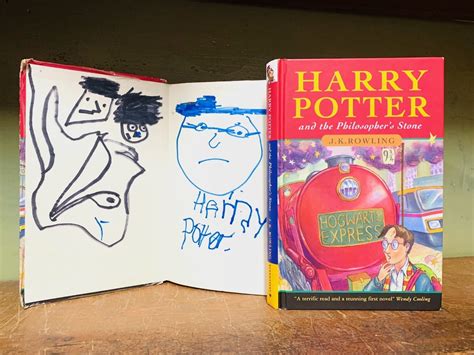 Shabby Harry Potter first edition – bought for 50p and covered in doodles – stuns at auction ...