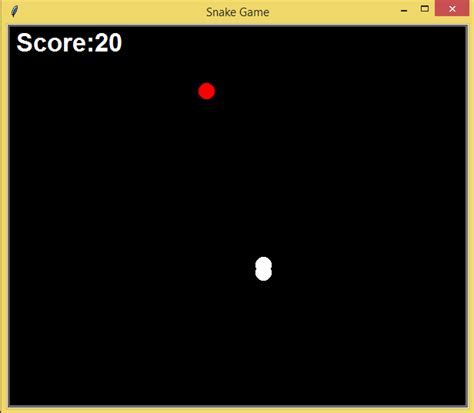 Snake Game using Python with Source Code | SourceCodester