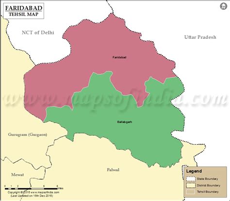 Faridabad Tehsil Map