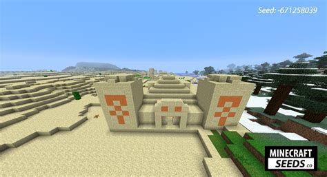 Diamond Village and Desert Temple - Minecraft Seeds