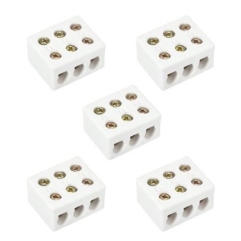 3 Way Ceramics Terminal Blocks High Temp Porcelain Connectors ...