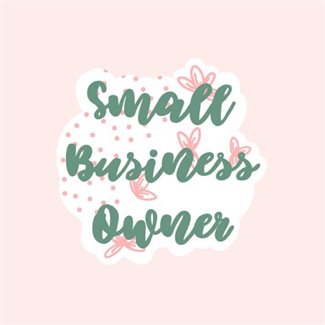 Small Business Owner Sticker aesthetic stickers pastel | Etsy