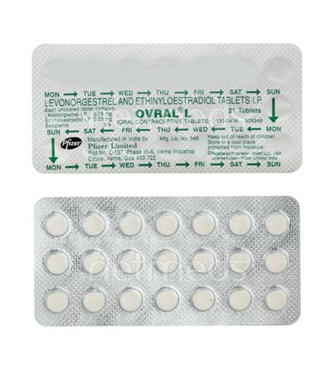 Ovral L Tablet 21'S - Buy Medicines online at Best Price from Netmeds.com