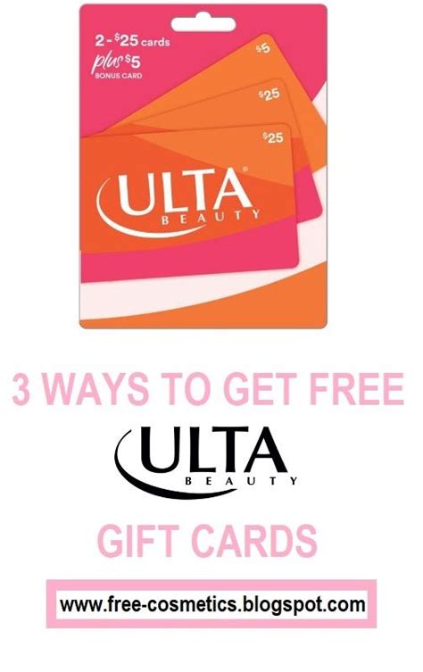 Free Ulta Gift Card | Ulta gift card, Gift card, Gifts