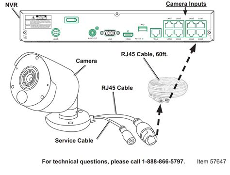 COBRA 57647 4K Indoor/Outdoor NVR Security Camera Instruction Manual