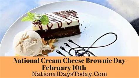 National Cream Cheese Brownie Day 2023 - Why This Day!