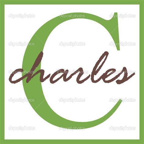 Charles Name Monogram — Stock Photo © StayceeO #12200601