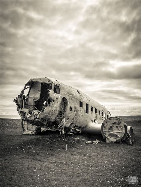 Plane Crash Iceland by Edward Fielding - TurningArt