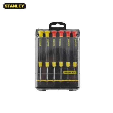 Stanley 6 piece precision magnetic phillips and slotted mini screwdriver set small screwdrivers ...