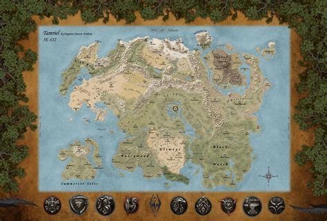 The Map of Tamriel by Watosh66 on DeviantArt