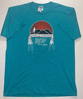 VINTAGE JESUS CHRISTIAN Religious Camp Cherokee Indian Graphic T Shirt Adult L $14.99 - PicClick