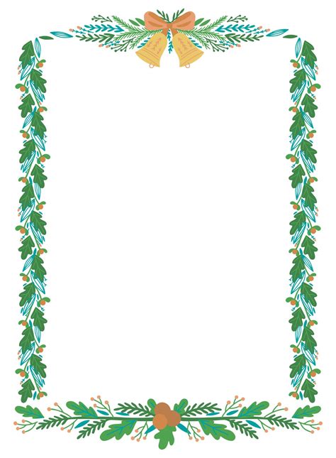 Printable Christmas Border Clipart - Printable Templates