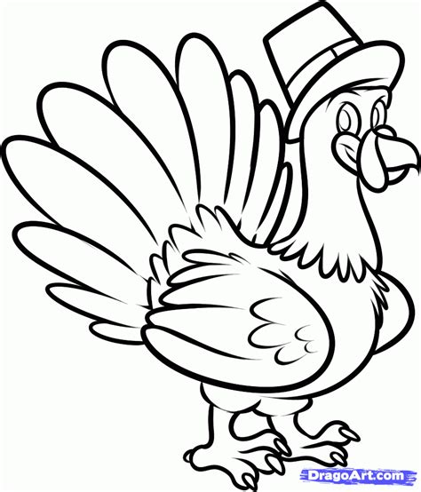 Colored Turkey Drawing at GetDrawings | Free download