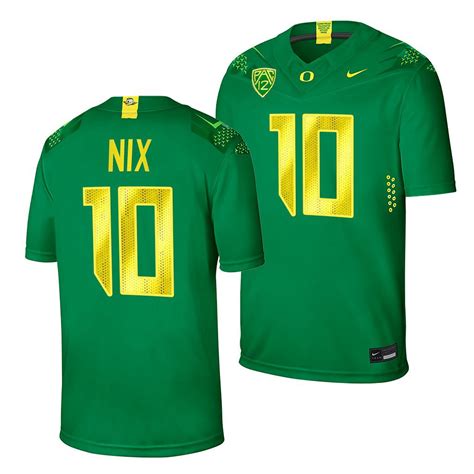 Oregon Ducks #10 Bo Nix College Football Green Home Jersey Men's ...