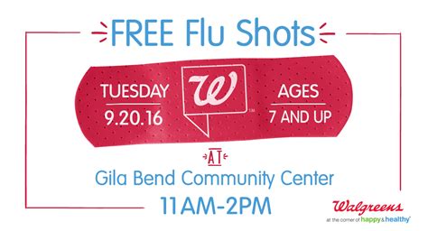 Calendar • Free Flu Shots from Walgreens