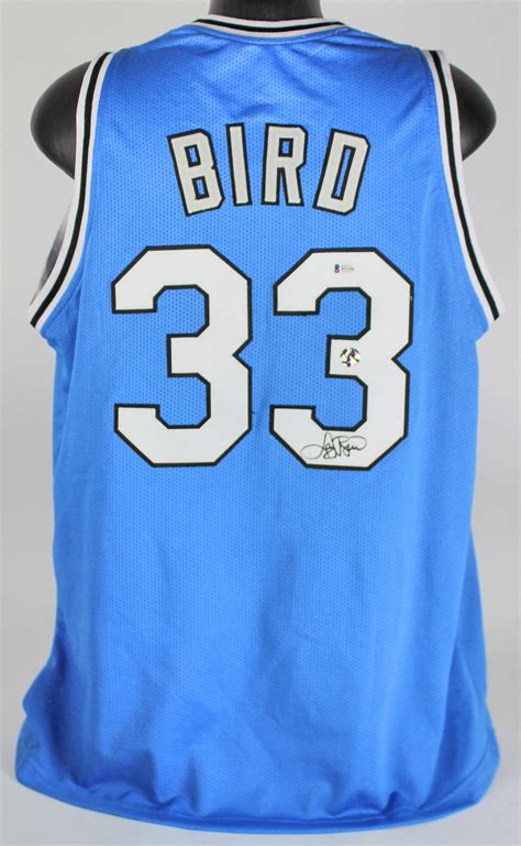 Lot Detail - Larry Bird Signed Indiana State Jersey (BAS/Beckett & Bird Holo)