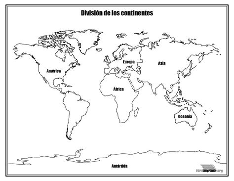 Mapa De Los Continentes Para Imprimir - Mapa Asia