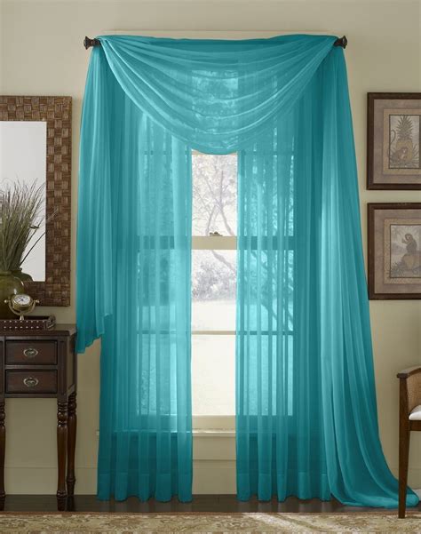 Hlc.Me Sheer Voile Window Curtain Scarf - Valance - Fully Stitched ...