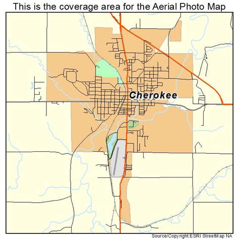 Aerial Photography Map of Cherokee, IA Iowa