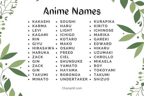 The 300+ Anime Names Cool Ideas You Can Get On The Internet