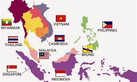 Peta ASEAN Lengkap Dan Negara Anggotanya | Republik SEO | Peta ...