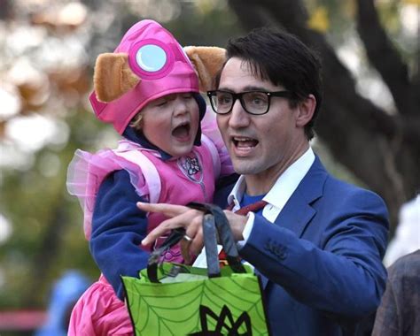 Hadrien Justin Trudeau son wears dress Halloween